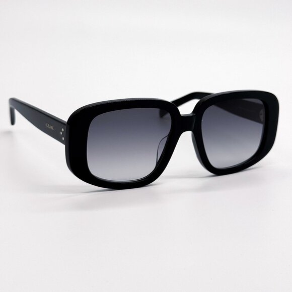 NEW CL40299U 01B CELINE SUNGLASSES BLACK GRAY WOMEN EYEWEAR - Picture 4 of 9
